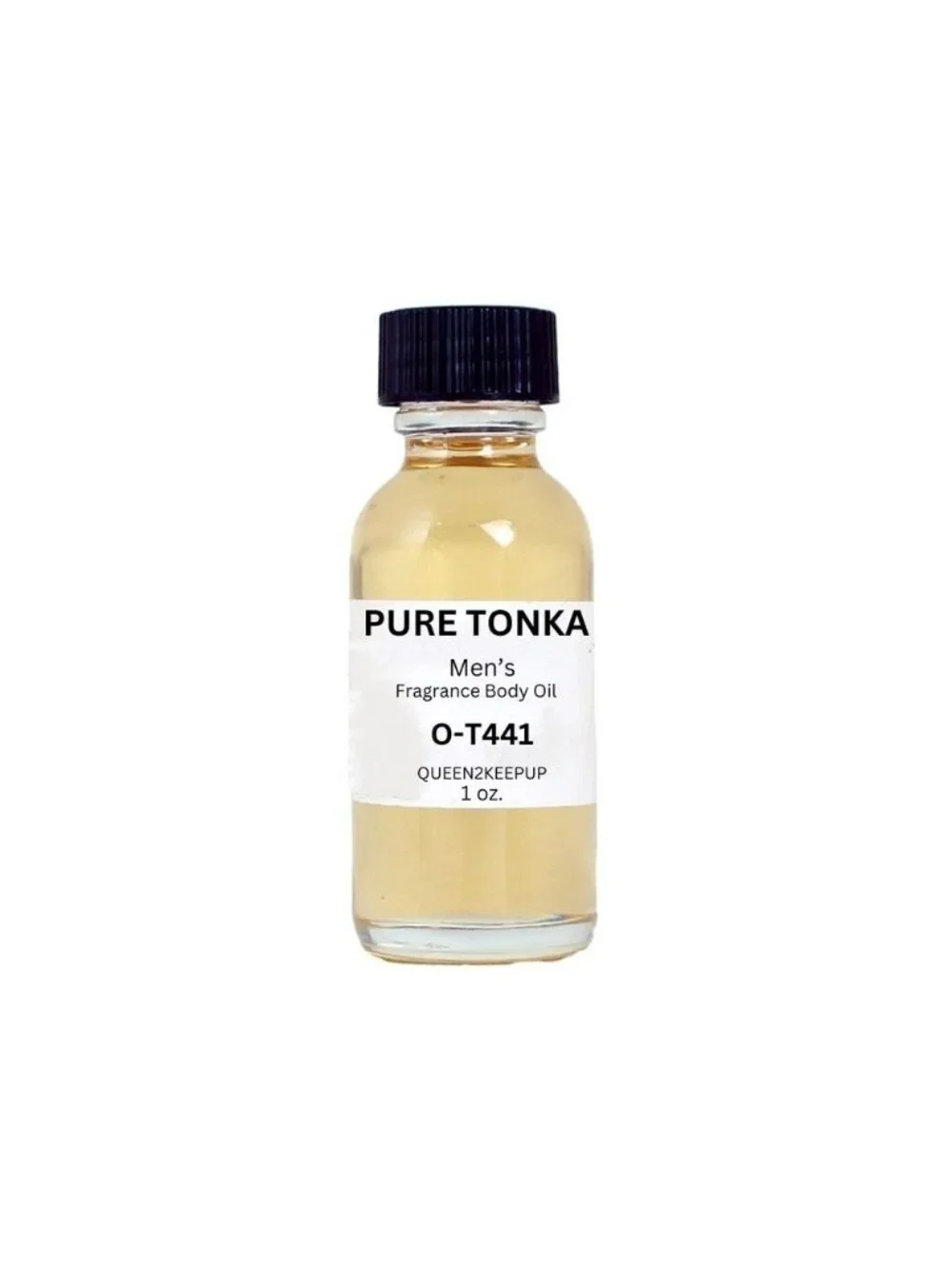 Pure Tonka Men's Body Oil Sweet Tonka Coffee and Warm Gourmand Fragrance 1 oz